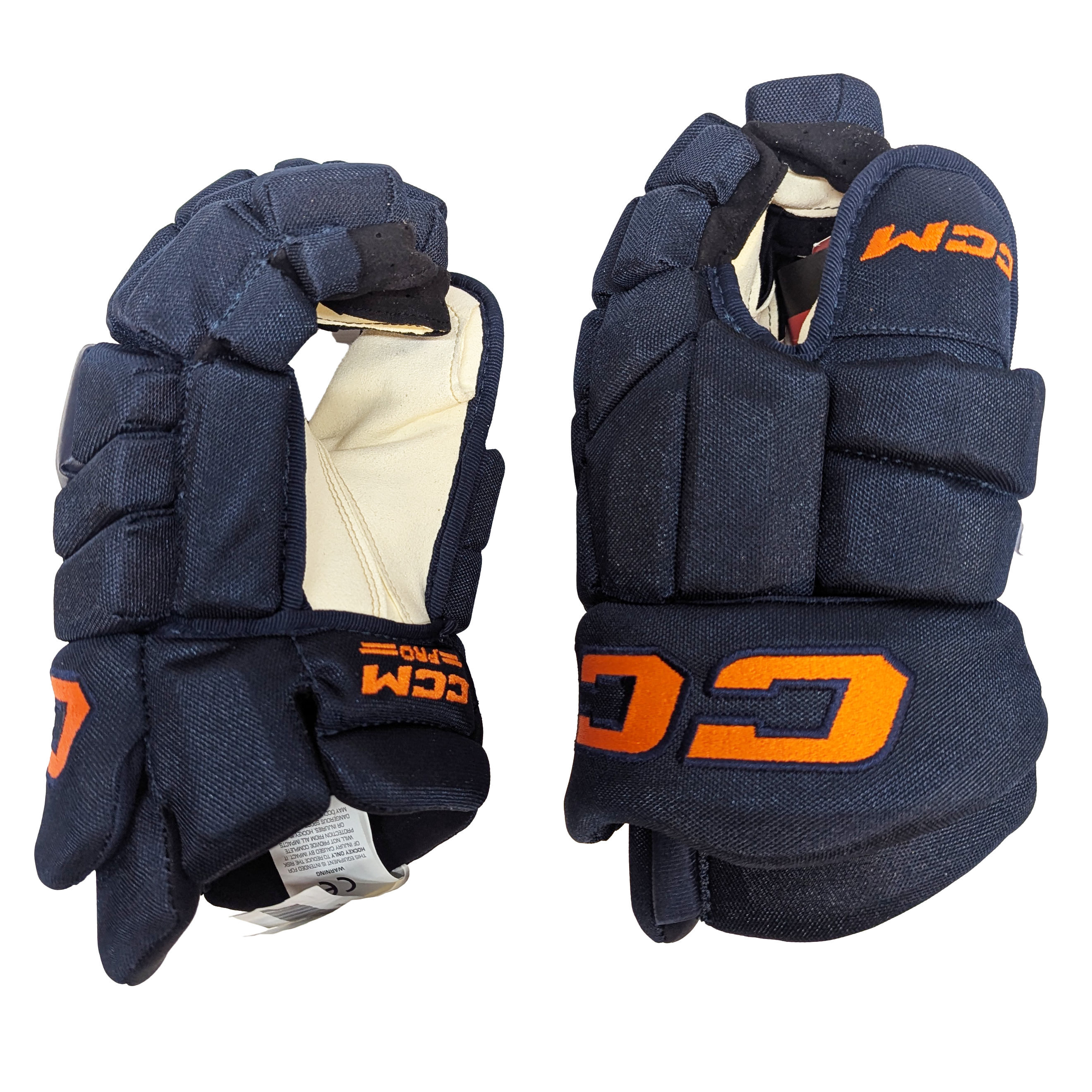 CCM HGTK - NHL Pro Stock Glove - Edmonton Oilers Alternate (Navy/Orange)